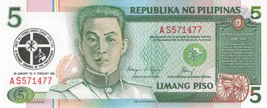 Philippinen 5 Piso 1991 p179